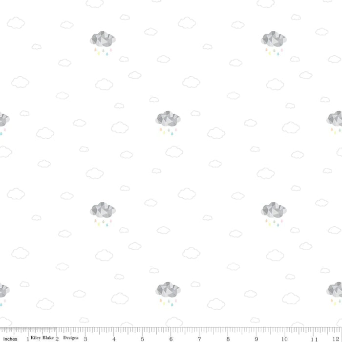 Hush Hush 2 Low Volume - per yard - by Assorted Designers for Riley Blake - C12876-Cloud Cover-RebsFabStash