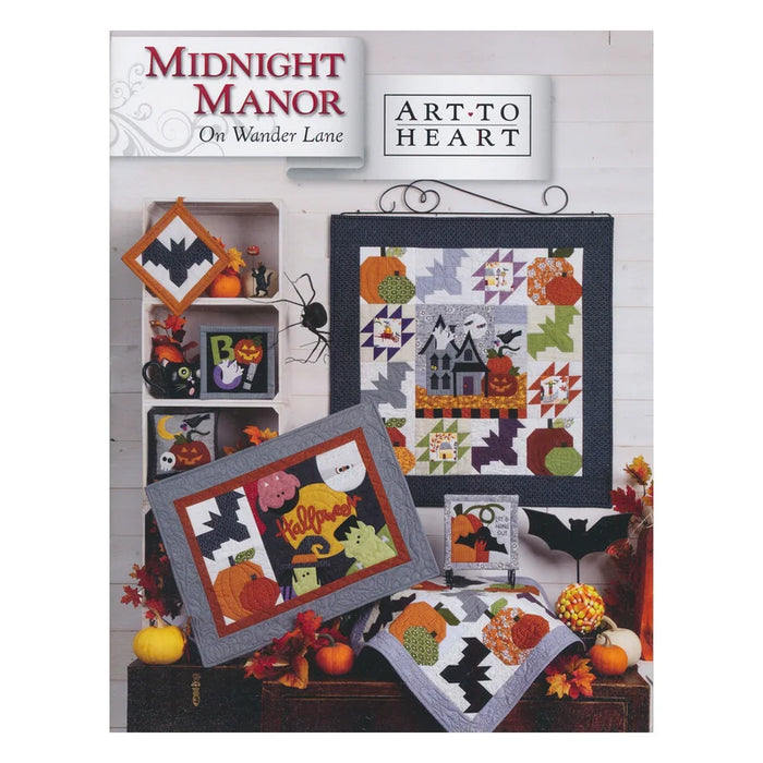 On Wander Lane - Art to Heart - Book/Patterns - by Nancy Halvorsen - block Quilt - Mini Quilts Wall Hangings - Set of 12