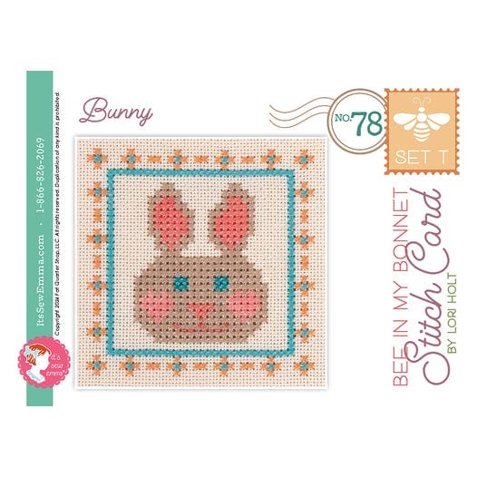 Bee In My Bonnet Stitch Cards - Set T - Cross Stitch - Pattern - It's Sew Emma - ISE-4057