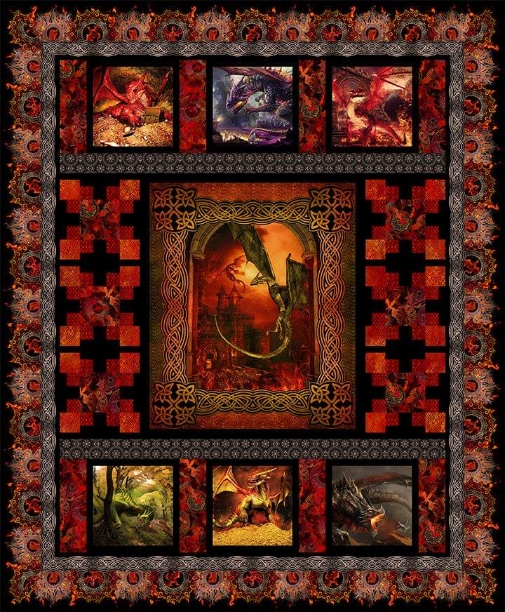 In the Beginning Dragon Quilt Pattern by Jason Yenter — RebsFabStash