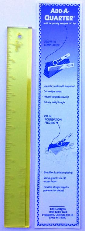 cm Designs 6-Inch Add-A-Quarter Ruler