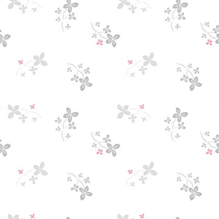 Lower The Volume - Holly - Per Yard - Blank Quilting - Tonal, Blender, Low Volume Prints - 1939-01 White