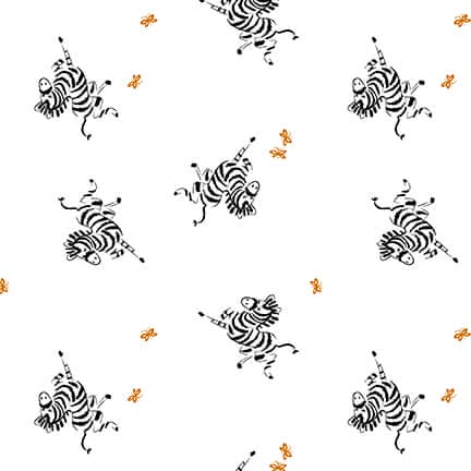 Lower The Volume - Zebras - Per Yard - Blank Quilting - Tonal, Blender, Low Volume Prints - 1941-01 White-Yardage - on the bolt-RebsFabStash