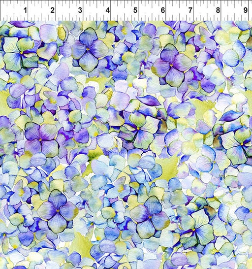 Patricia - Purple Hydrangea - Per Yard - by In The Beginning Fabrics - Floral, Pastels, Digital Print - Purple - 3PAT1-Yardage - on the bolt-RebsFabStash