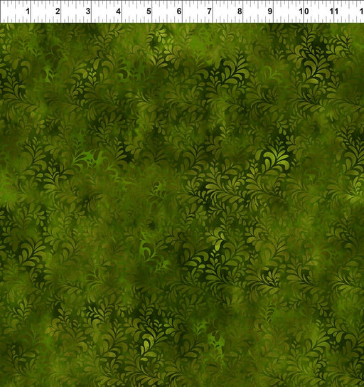 Rainbow of Jewels - Green Succulents - Per Yard - by Jason Yenter for In the Beginning Fabrics - Tonal, Blender - Green - 3RJ-2-Fat Quarters/F8s/Bundles-RebsFabStash