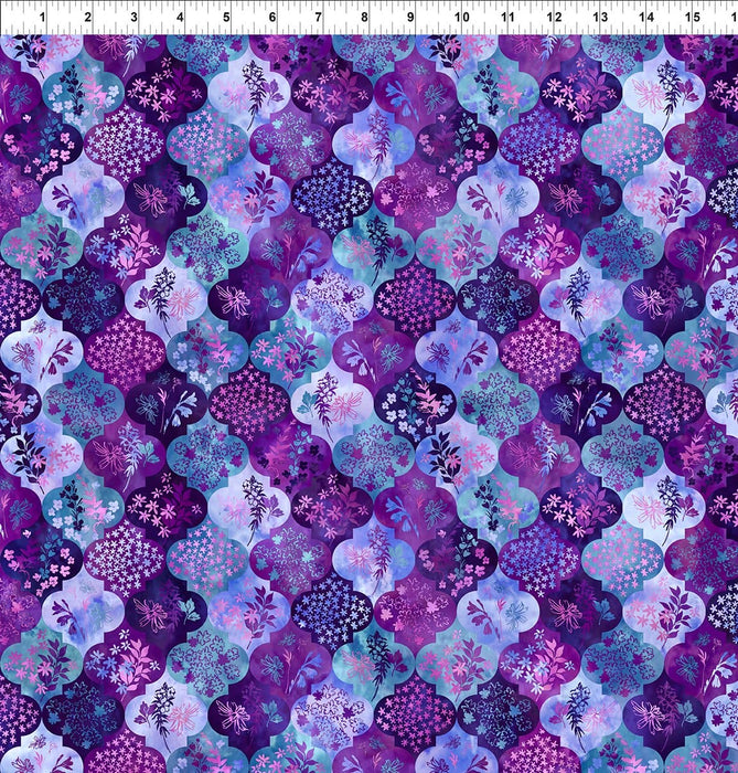 Haven - Per Yard - by In The Beginning Fabrics - Dandy, Digital Print - Purple - 8HVN 3