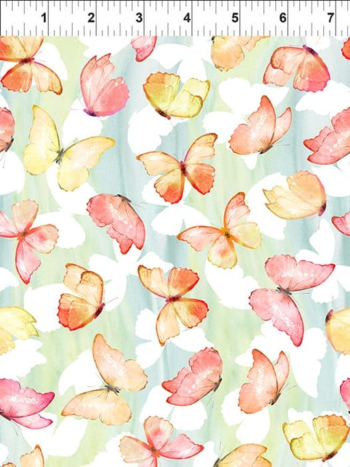 Patricia - Multicolor Butterflies - Per Yard - by In The Beginning Fabrics - Floral, Pastels, Digital Print - Multi - 4PAT1-Yardage - on the bolt-RebsFabStash