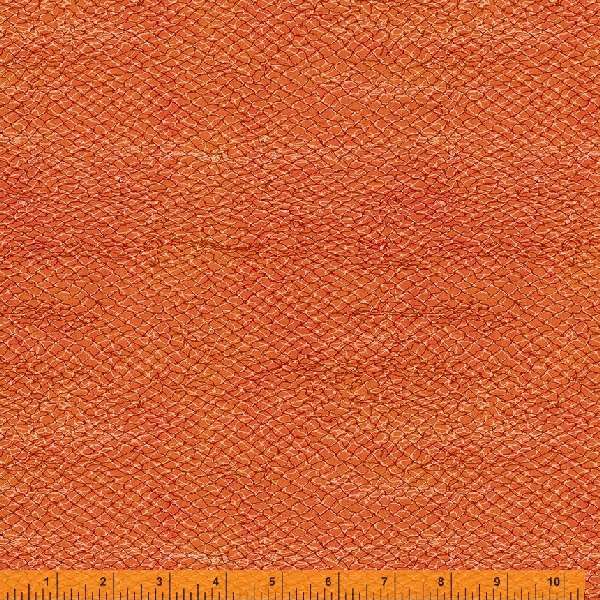 New! Land and Sea - Fishing Net Rust - per yard - by Katherine Quinn for Windham Fabrics - 53289D-7-Yardage - on the bolt-RebsFabStash