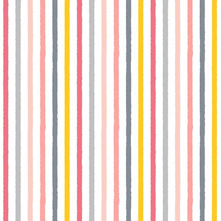NEW! Porkopolis - Multicolored Stripe - Per Yard - by Diane Eichler for Studio e - Pigs - Multi - 6008-29-Yardage - on the bolt-RebsFabStash