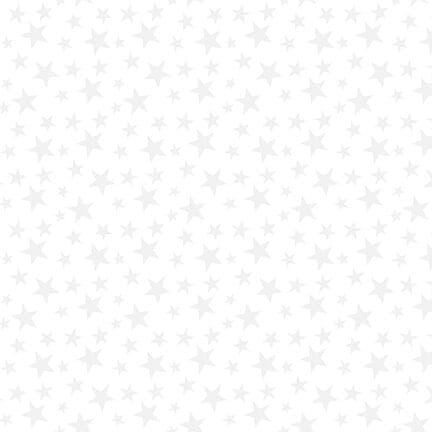 NEW! My Happy Place - Tossed Little Stars - Per Yard - by Sharla Fults for Studio e - 6041-01W White-Yardage - on the bolt-RebsFabStash