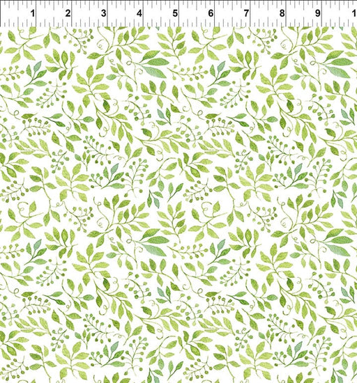 Patricia - Green Leaves- Per Yard - by In The Beginning Fabrics - Floral, Pastels, Digital Print - Green - 7PAT1-Yardage - on the bolt-RebsFabStash