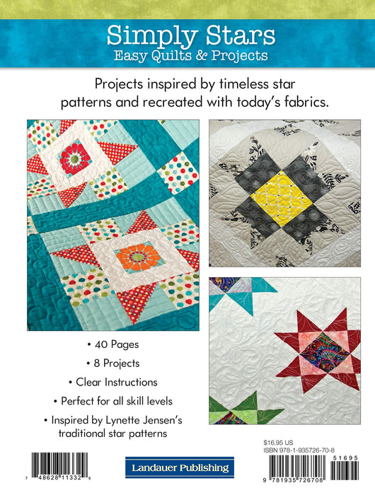 Simply Stars - Quilt PATTERN Booklet - By Landauer Publishing - Easy Quilts & Projects