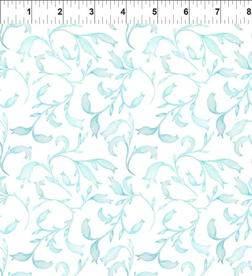 Patricia - Teal Sprigs - Per Yard - by In The Beginning Fabrics - Floral, Pastels, Digital Print - Teal - 9PAT1-Yardage - on the bolt-RebsFabStash