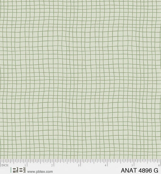 NEW! - Au Naturel - Graph Green - Per Yard - by Jacqueline Schmidt for P&B Textiles - ANAT-04896-G-Yardage - on the bolt-RebsFabStash