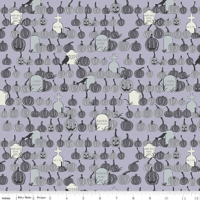 Spooky Hollow - Icons - Purple- per yard - by Melissa Mortenson for Riley Blake Designs - Halloween - C10574-PURPLE