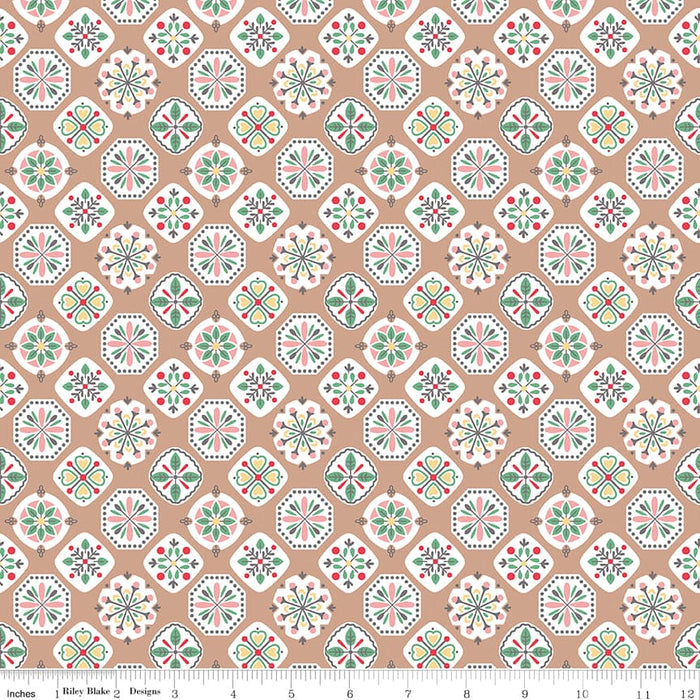 Stitch Fabric Collection by Lori Holt - Per Yard - Flower - Riley Blake Designs - C10932-ALPINE