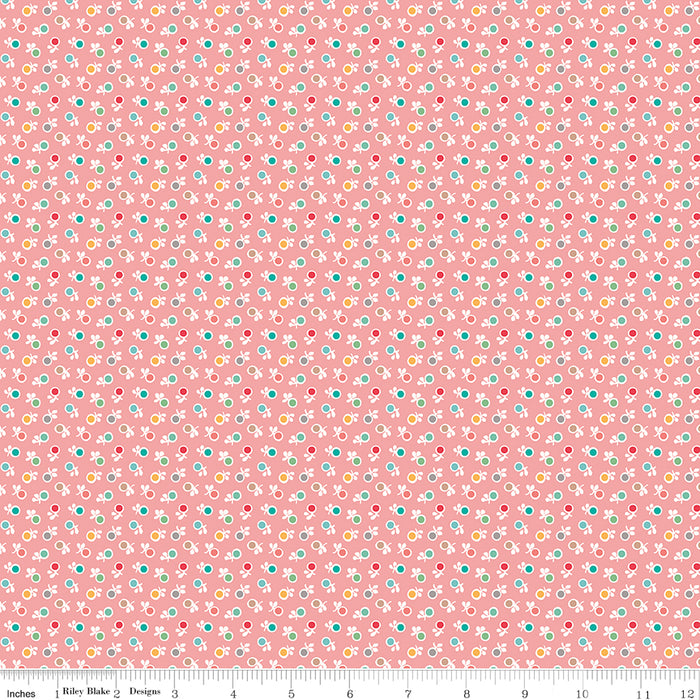 Stitch Fabric Collection by Lori Holt - Per Yard - Flower - Riley Blake Designs - C10932-ALPINE