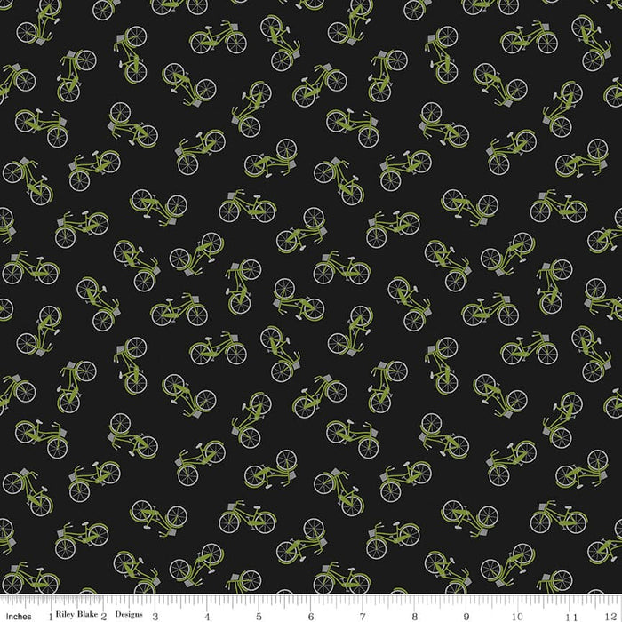 Petals & Pedals - Houndstooth Green - per yard - by Jill Finley for Riley Blake Designs - Tonal, Blender - C11147 GREEN