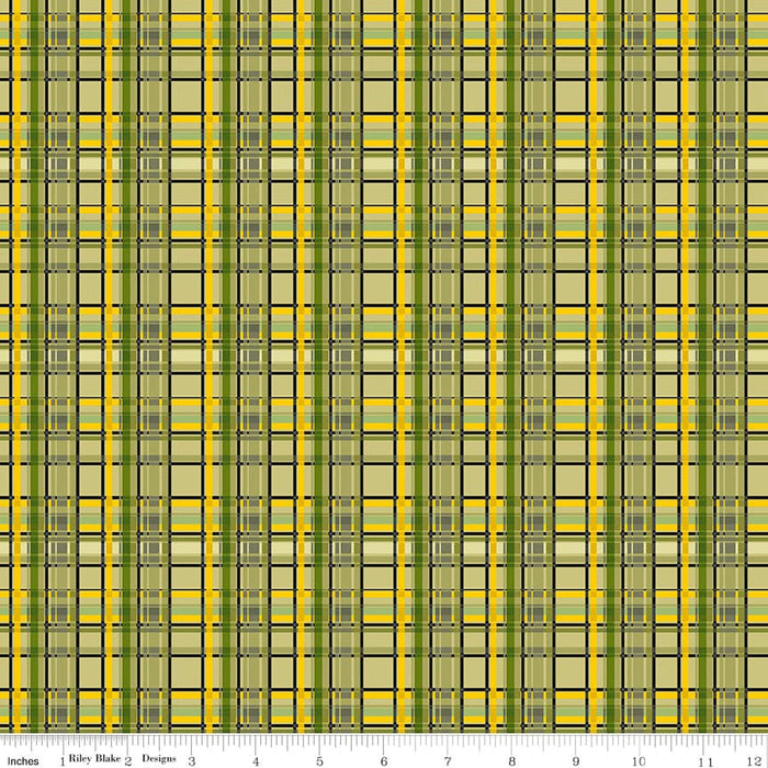 Petals & Pedals - Houndstooth Green - per yard - by Jill Finley for Riley Blake Designs - Tonal, Blender - C11147 GREEN