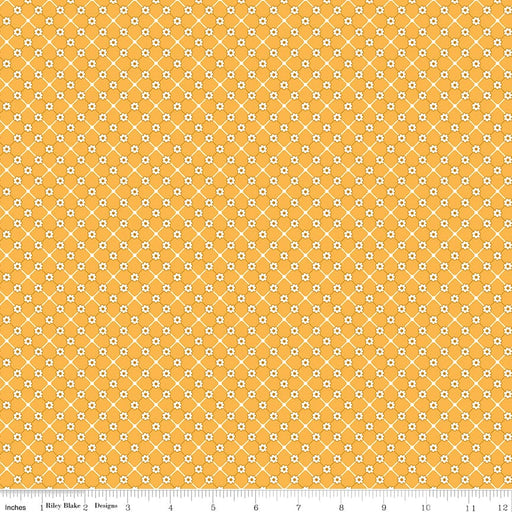 NEW! Bee Plaids - Sunflower - Per Yard - Lori Holt - Bee in my Bonnet - Riley Blake - Basics - C12035-DAISY-Yardage - on the bolt-RebsFabStash