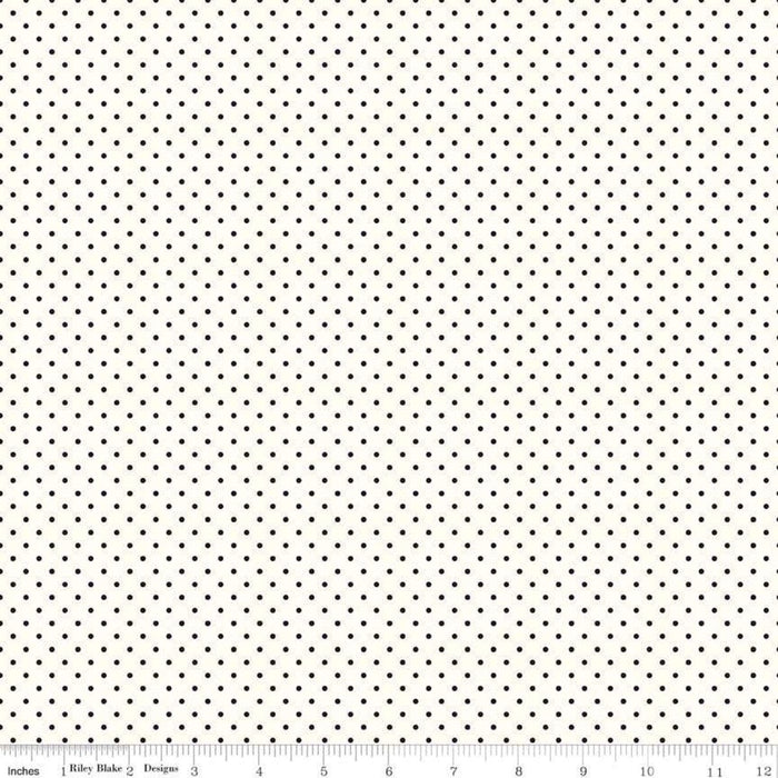 Swiss Dot - per yard - Riley Blake - Swiss Dot Denim - basics - tonals, blenders - C670-DENIM