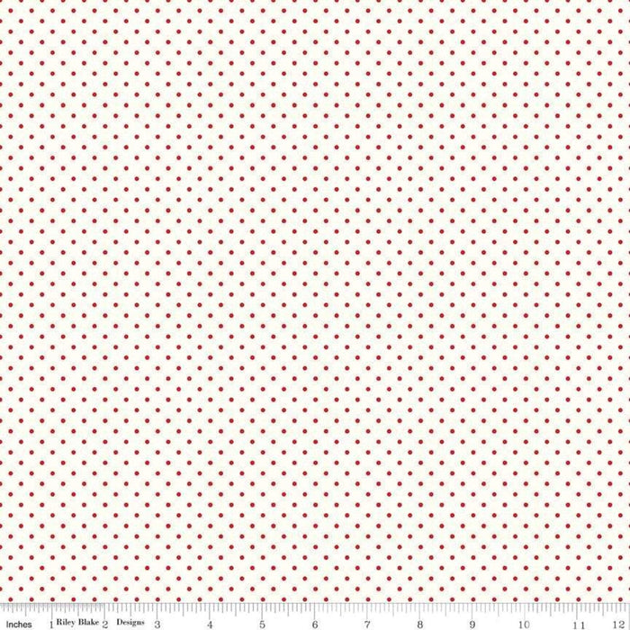 Swiss Dot - per yard - Riley Blake - Swiss Dot Clover - basics - tonals, blenders - C670-CLOVER