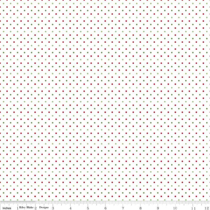 Swiss Dot - per yard - Riley Blake - Swiss Dot Denim - basics - tonals, blenders - C670-DENIM