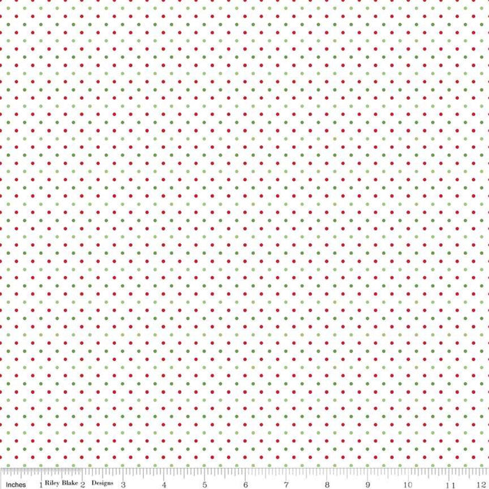 Swiss Dot - per yard - Riley Blake - Swiss Dot Coral - basics - tonals, blenders - C670-CORAL