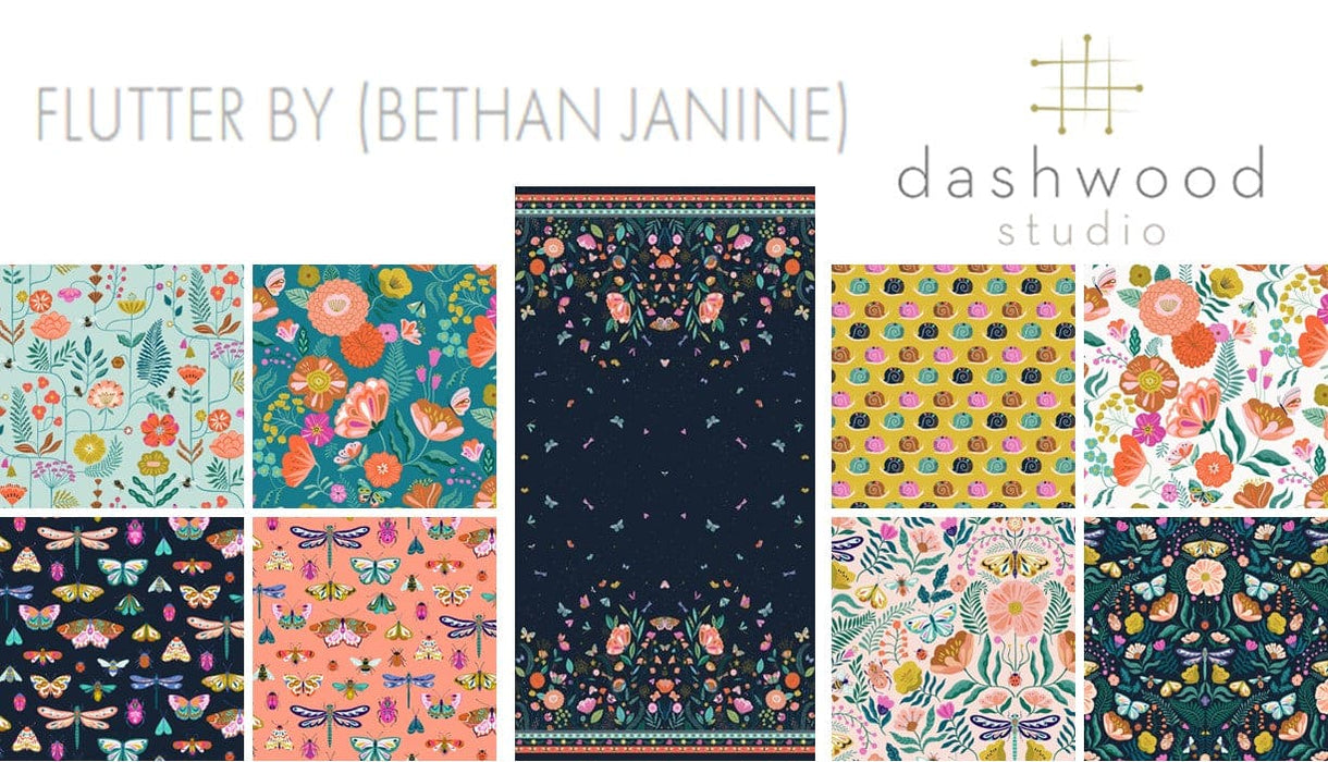 Floral, Butterflies, Flutter By, Dashwood Studio, Bethan Janine