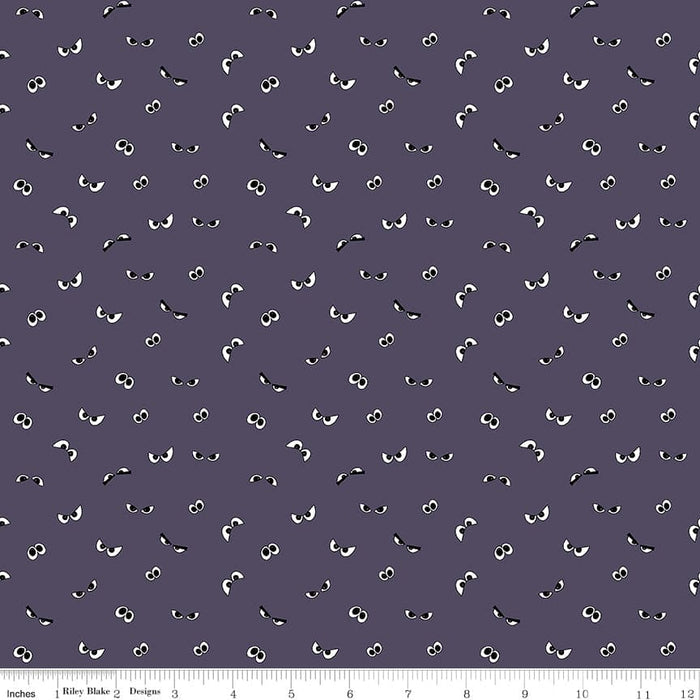 Spooky Hollow - Icons - Purple- per yard - by Melissa Mortenson for Riley Blake Designs - Halloween - C10574-PURPLE