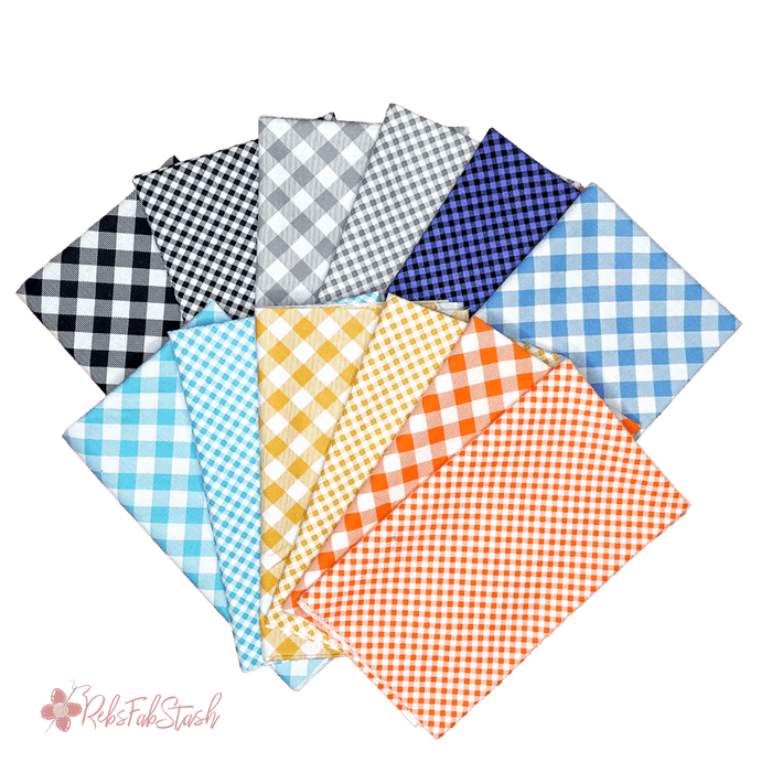 Henry Glass Checks & Plaids - PROMO Fat Quarter Bundle - (12) 18" x 21" pieces-Yardage - on the bolt-RebsFabStash