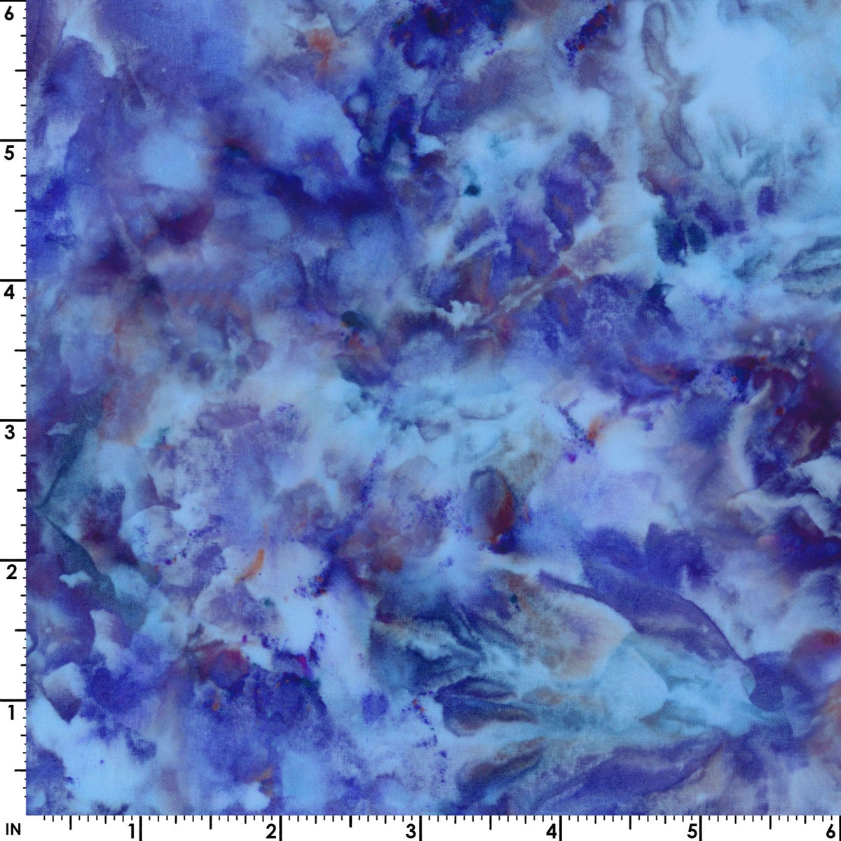 NEW! Fire & Ice - Ice Dye - Per Yard - By Maywood Studio - Navy - MASD ...