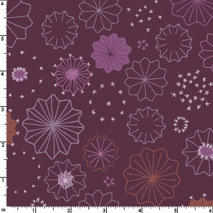 Saguaro - Shining Stars Metallic - Purple -Per Yard -by Christina Cameli - Maywood Studio - Geometric, Tonal - MASM10023-V3
