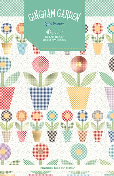 Gingham Garden Quilt Kit- Lori Holt - BEE GINGHAMS fabrics - Riley Blake - Options for backing! Shipping NOW!!