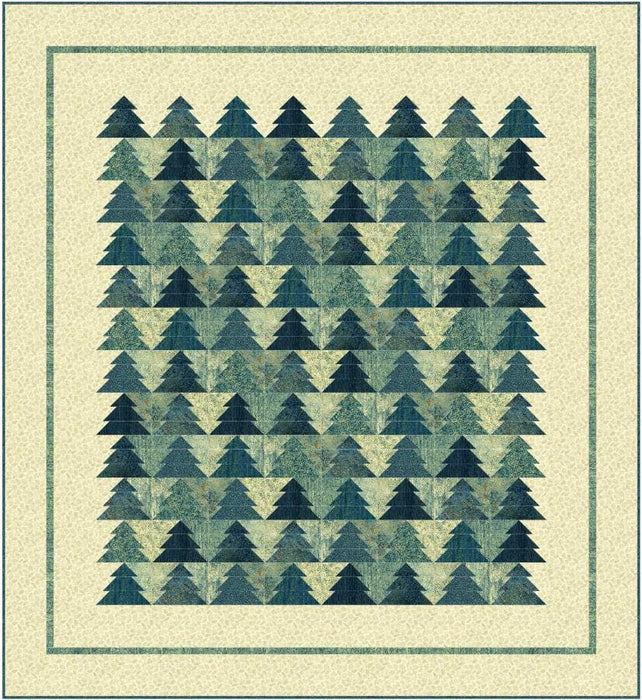 Pine Grove - PATTERN - by Patti Carey of Patti's Patchwork - Uses Stonehenge Elements fabric by Northcott - Trees, 4 Sizes - RebsFabStash