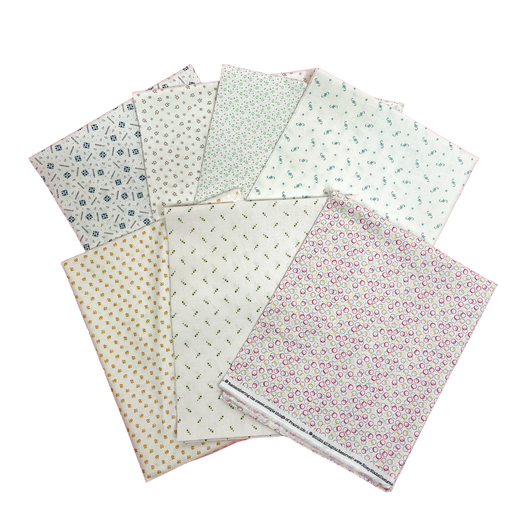 Prairie Shirtings - PROMO Fat Quarter Bundle - (7) FQ's - Lori Holt - Riley Blake - Low Volume-Fat Quarters/F8s/Bundles-RebsFabStash