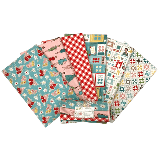 My Happy Place -Decorator Fabric - PROMO half yard bundle (6) 18" x 54" wide - Lori Holt for Riley Blake designs - RebsFabStash