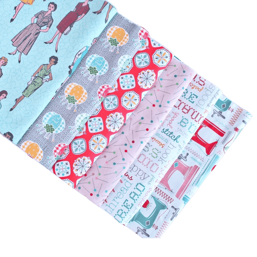 NEW! 2021 My Happy Place - Home Decorator Fabric - PROMO Half Yard Bundle (6) 18" x 54" wide - Lori Holt for Riley Blake designs - RebsFabStash