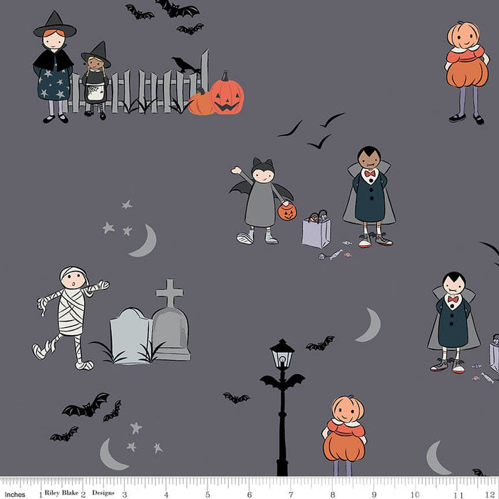 Spooky Hollow - Icons - Purple- per yard - by Melissa Mortenson for Riley Blake Designs - Halloween - C10574-PURPLE