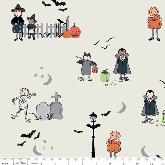 Spooky Hollow - Icons - Purple- per yard - by Melissa Mortenson for Riley Blake Designs - Halloween - C10574-PURPLE