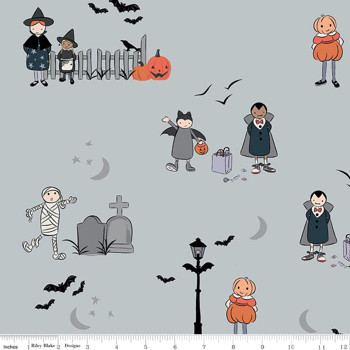 Spooky Hollow - Icons - Purple- per yard - by Melissa Mortenson for Riley Blake Designs - Halloween - C10574-PURPLE