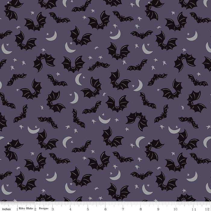 Spooky Hollow - Icons - Purple- per yard - by Melissa Mortenson for Riley Blake Designs - Halloween - C10574-PURPLE