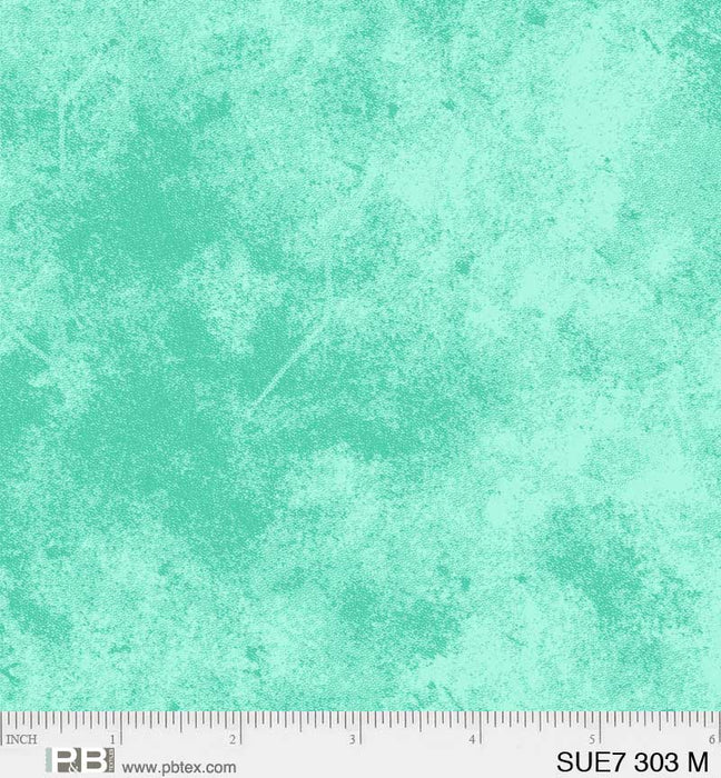 Suedes - Per Yard - P&B Textiles - tonal, blender - Blue Turquoise - SUE7-00303-BT