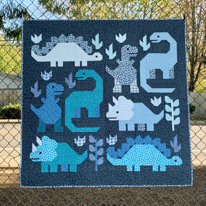 Dinosaurs - Dinosaur Sampler - Quilt PATTERN - by Elizabeth Hartman - fat quarter friendly - 2 quilt sizes included!