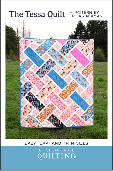 NEW! The Tessa Quilt - PATTERN - by Erica Jackman - Kitchen Table Quilting - 3 Sizes - KTQ125-Patterns-RebsFabStash