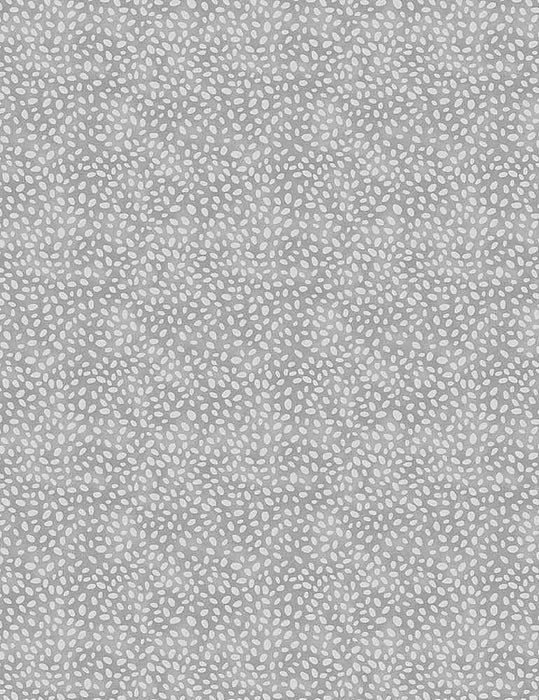 Pebbled Dot Texture - GREY - Basic - per yard- Timeless Treasures - tonal blender- WILD-C1188-GREY