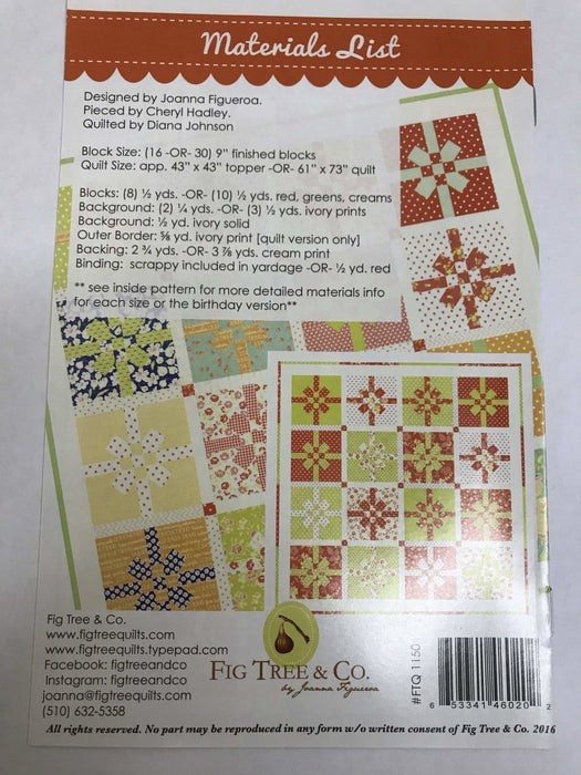 All Wrapped Up by Fig Tree & Co. -Christmas quilt pattern - by Joanna Figueroa - FTQ 1150 - RebsFabStash