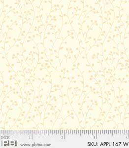 Apple Cider - per yard - P&B Textiles - Tonal, Blender - Cream on Cream - APPL 00170 W - RebsFabStash