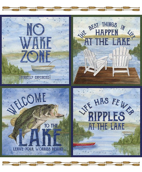 At The Lake - Dots - Hunter - per yard - by Tara Reed - for Riley Blake Designs - Outdoors, Fishing - C10554-HUNTER - RebsFabStash