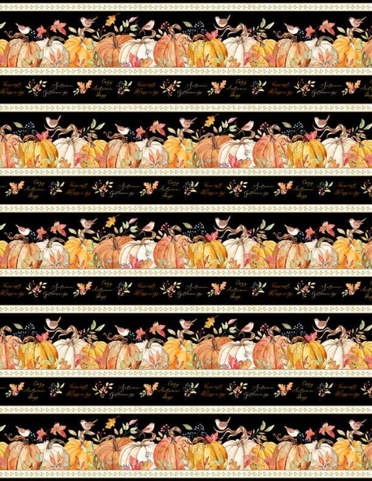 Autumn Day - Berries Toss Ivory - Per yard - by Nancy Mink - Wilmington Prints - 1665-33869-142 - RebsFabStash